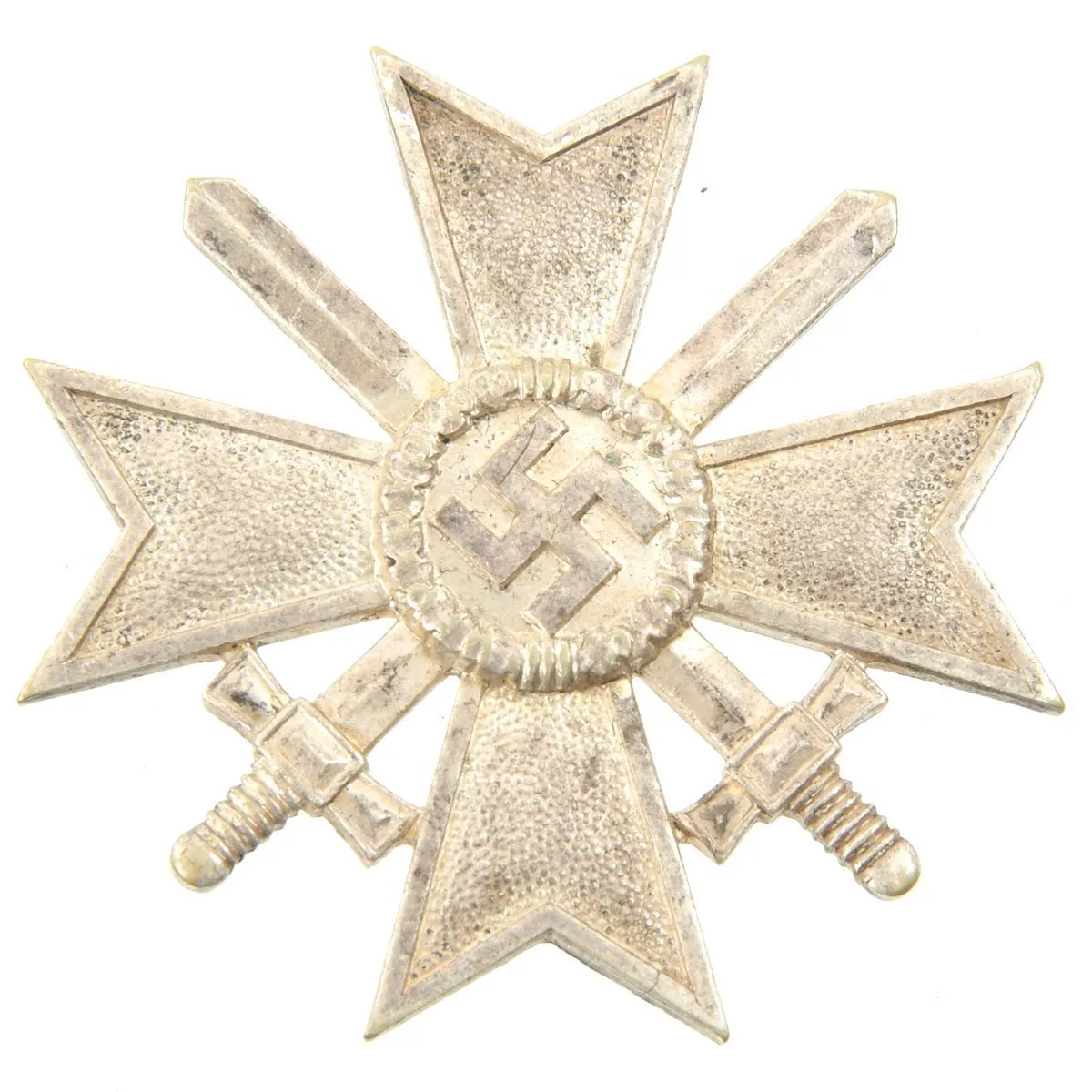 Original German WWII War Merit Cross KvK 1st Class in Silver with Case