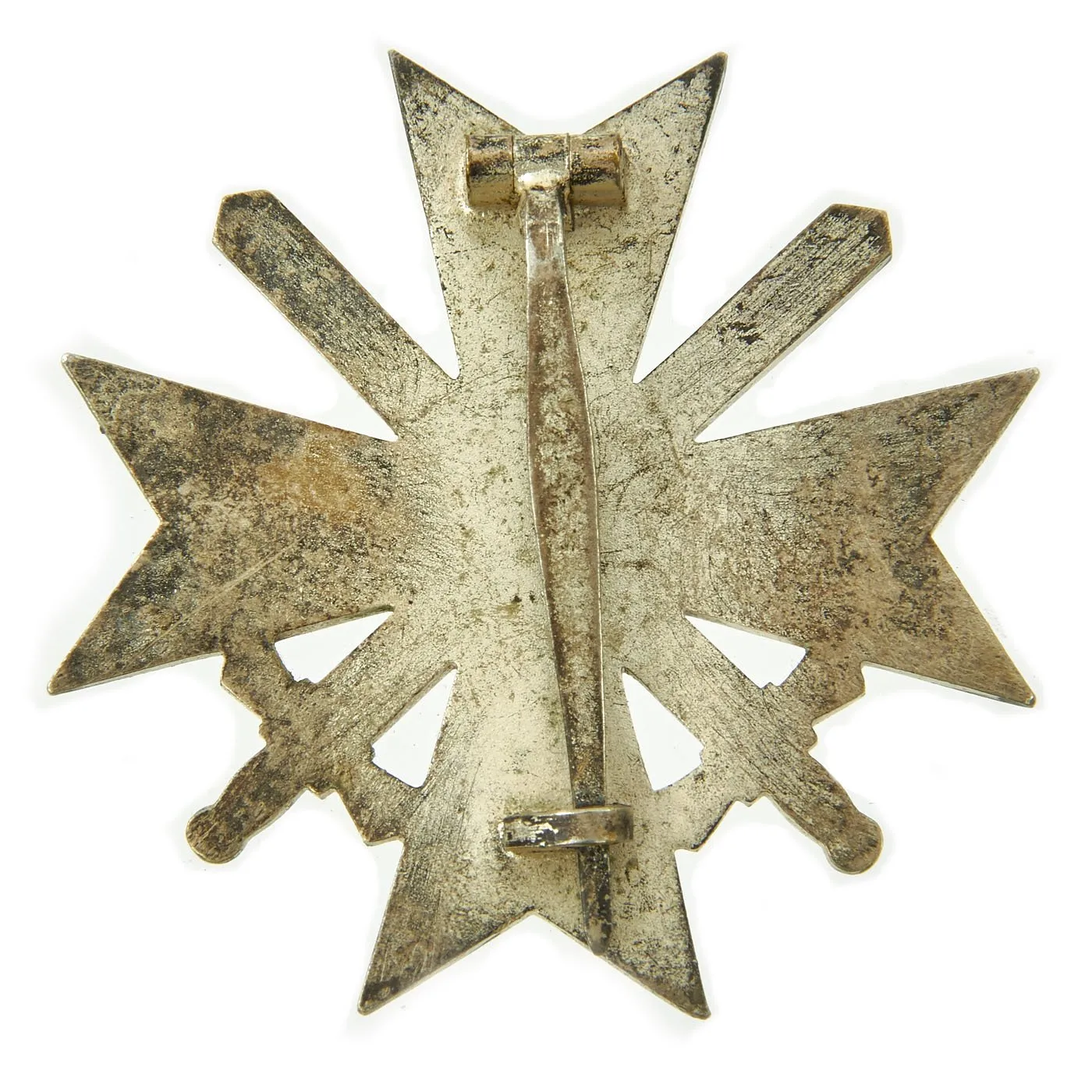 Original German WWII War Merit Cross KvK 1st Class with Swords in Silver by Kerbach & Österhelt of Dresden