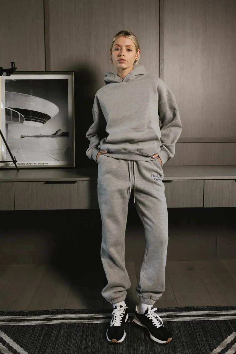 Out of Office Sweatpants in Heather Grey