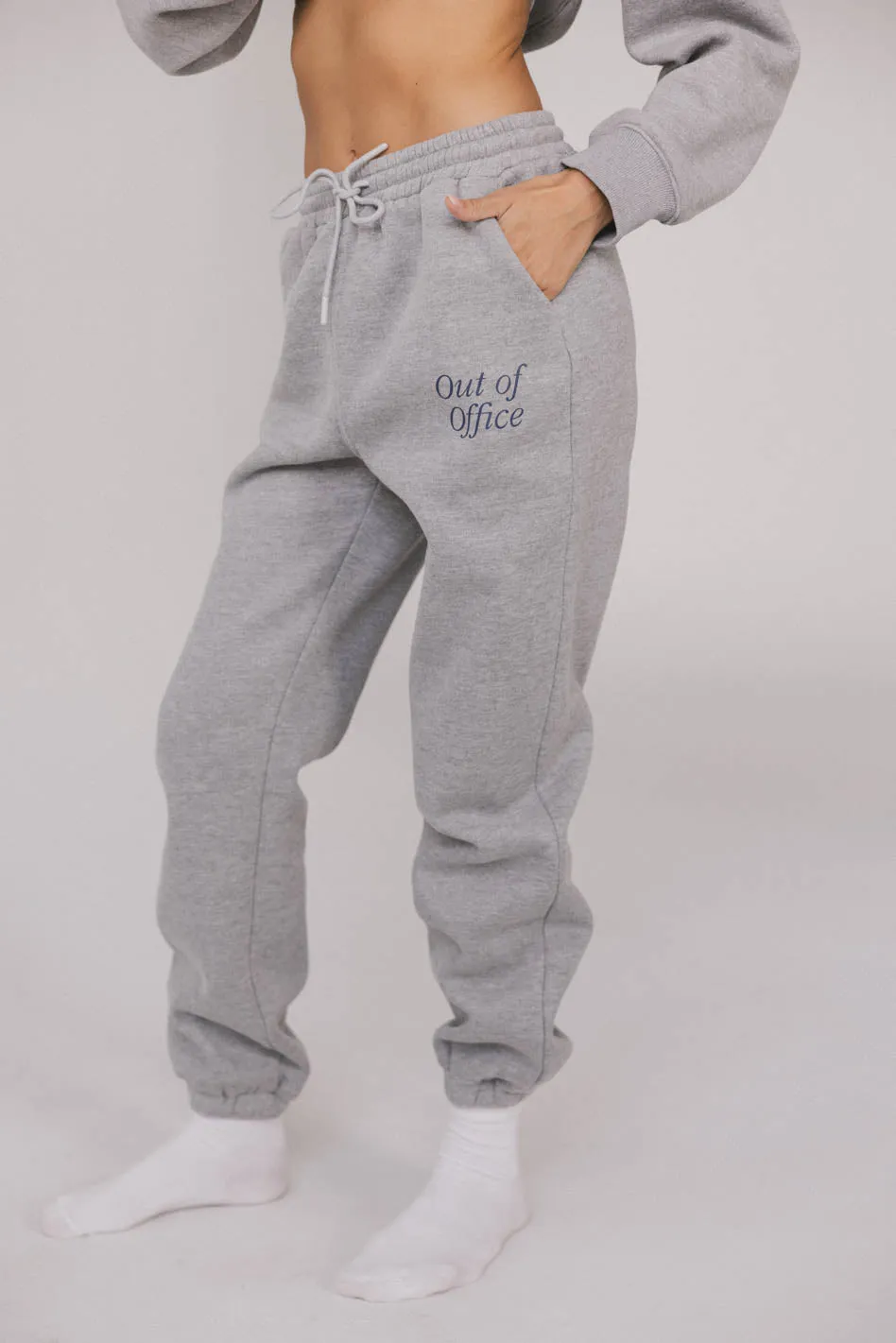 Out of Office Sweatpants in Heather Grey