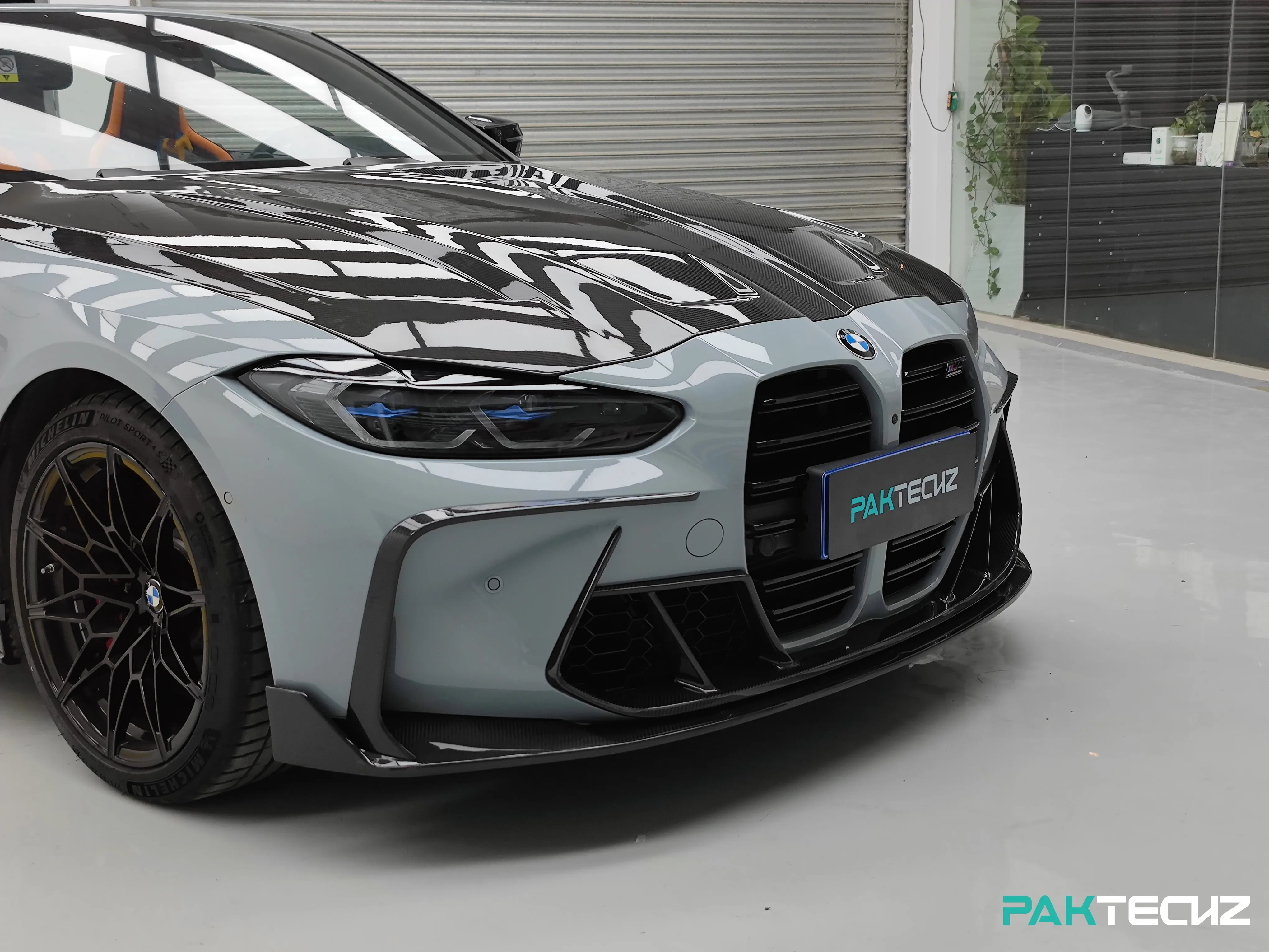 PAKTECHZ Carbon Fiber Front Bumper Vent Trim for BMW M3 G80 / M4 G82