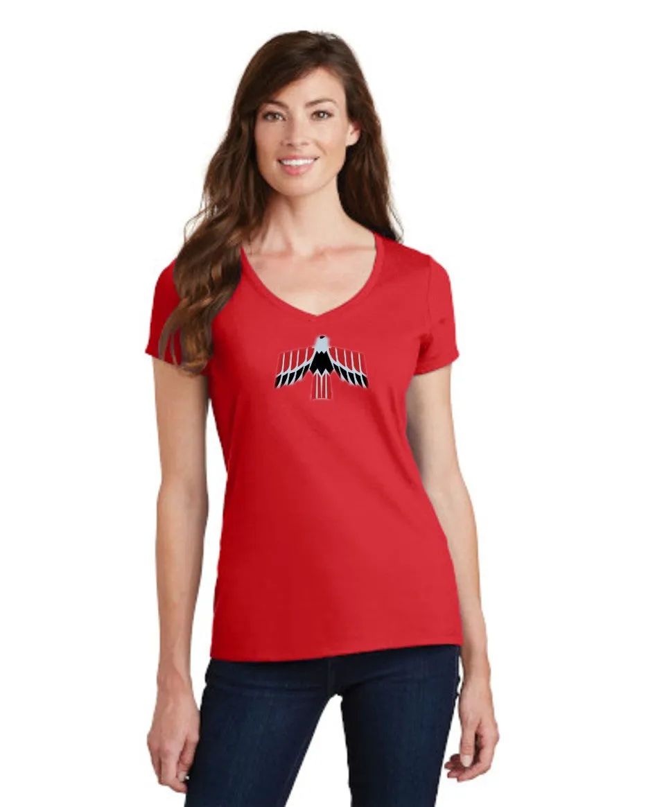 Pontiac 60's Firebird Ladies Short sleeve V-neck Gildan T-shirt