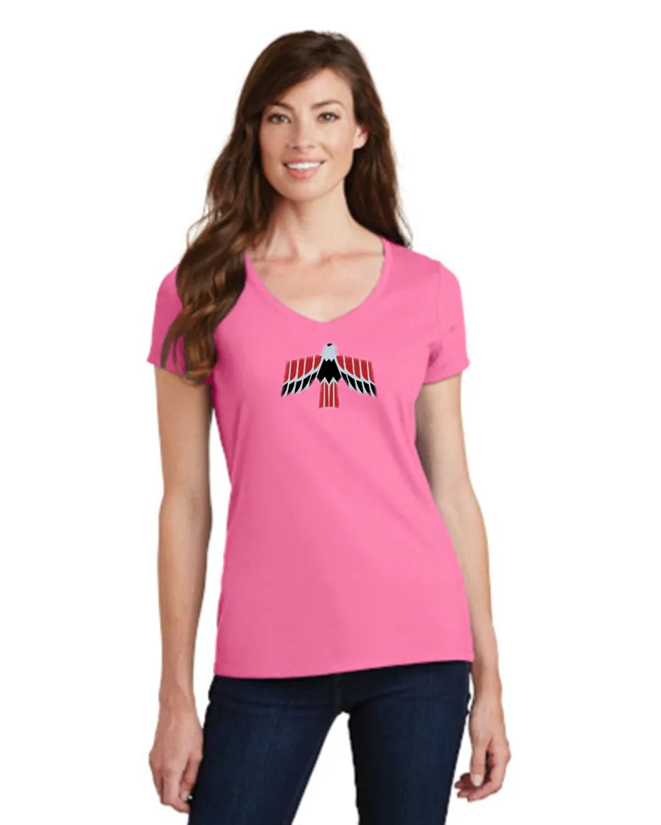 Pontiac 60's Firebird Ladies Short sleeve V-neck Gildan T-shirt