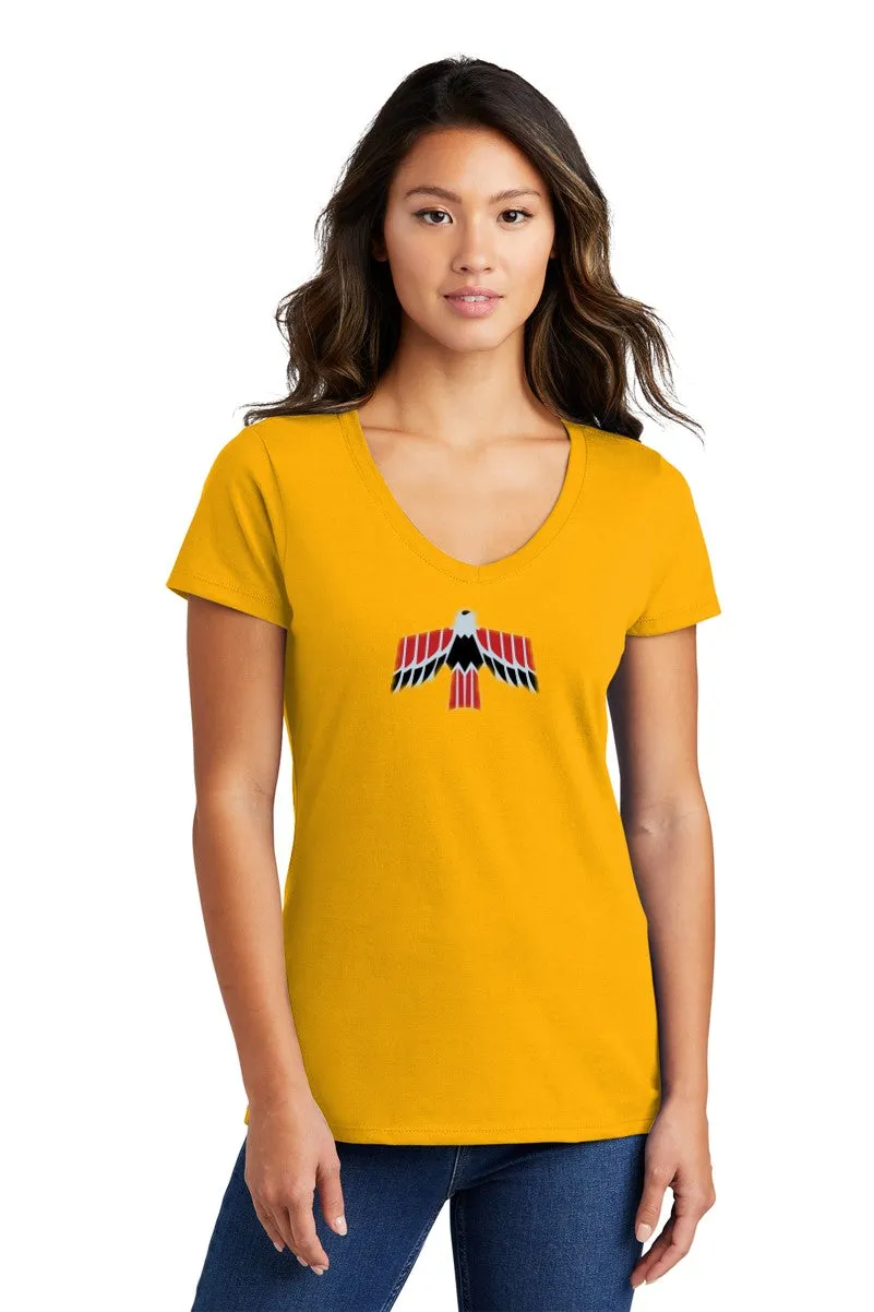 Pontiac 60's Firebird Ladies Short sleeve V-neck Gildan T-shirt