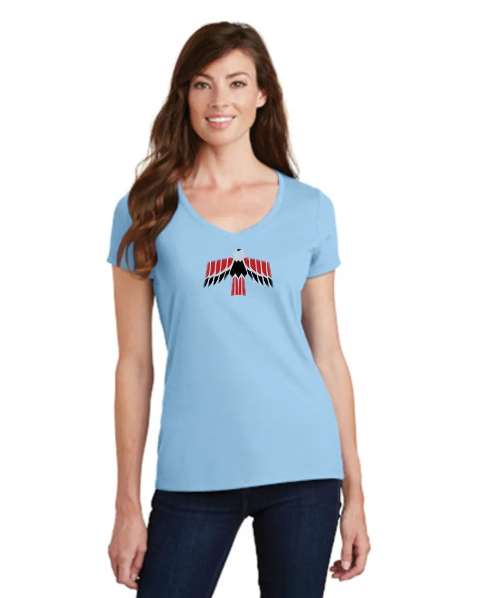 Pontiac 60's Firebird Ladies Short sleeve V-neck Gildan T-shirt