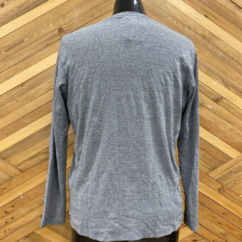 Produkt - Men's L/S Henley Shirt - MSPR comp $45: Grey-women-LG