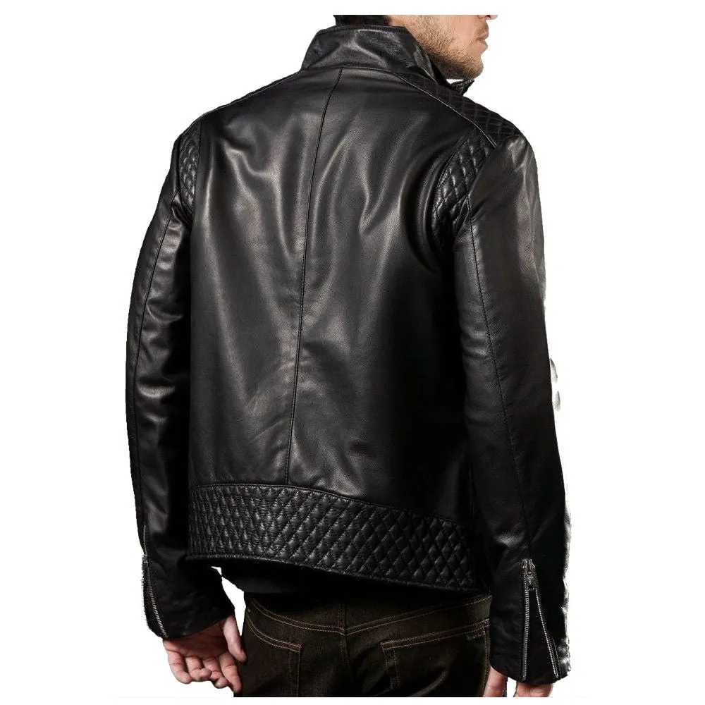 Quilted Designer Biker jacket