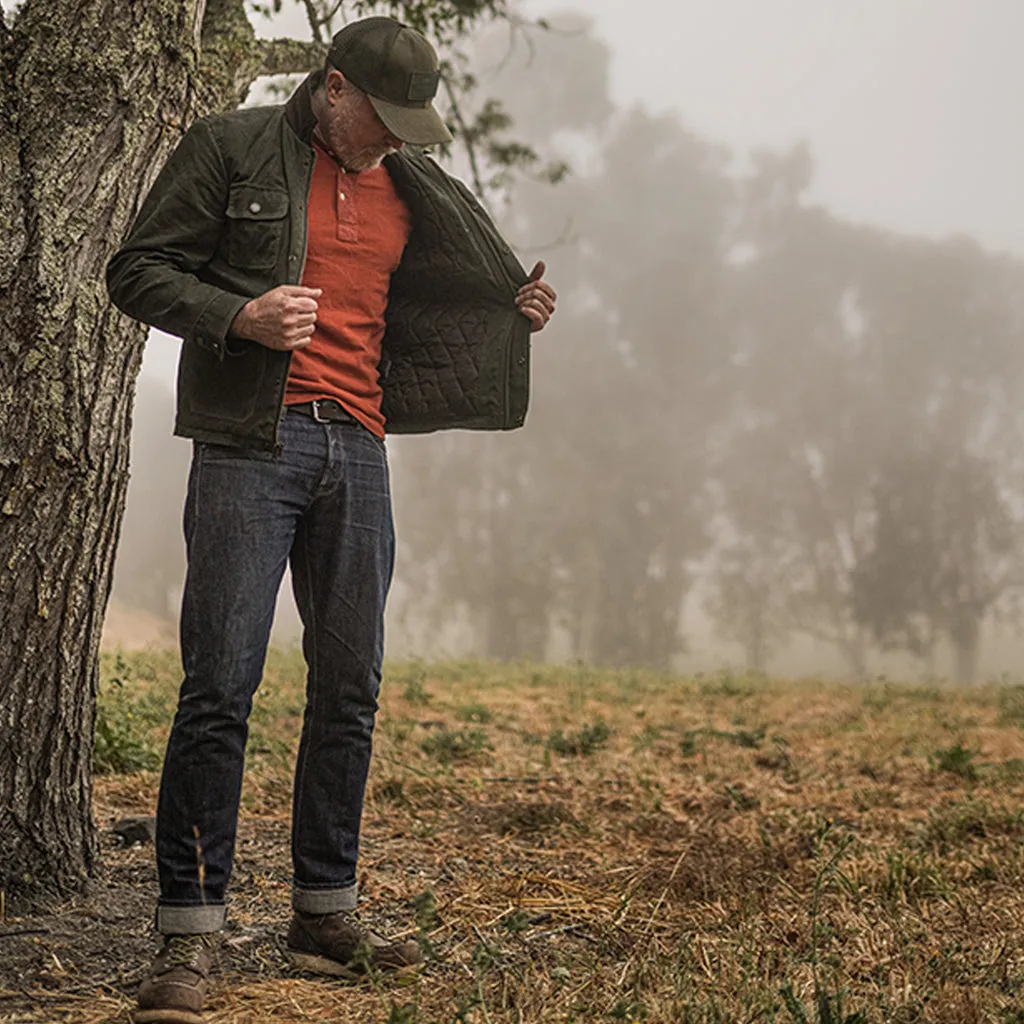 RANGER WAX CANVAS WORK JACKET - FOREST GREEN