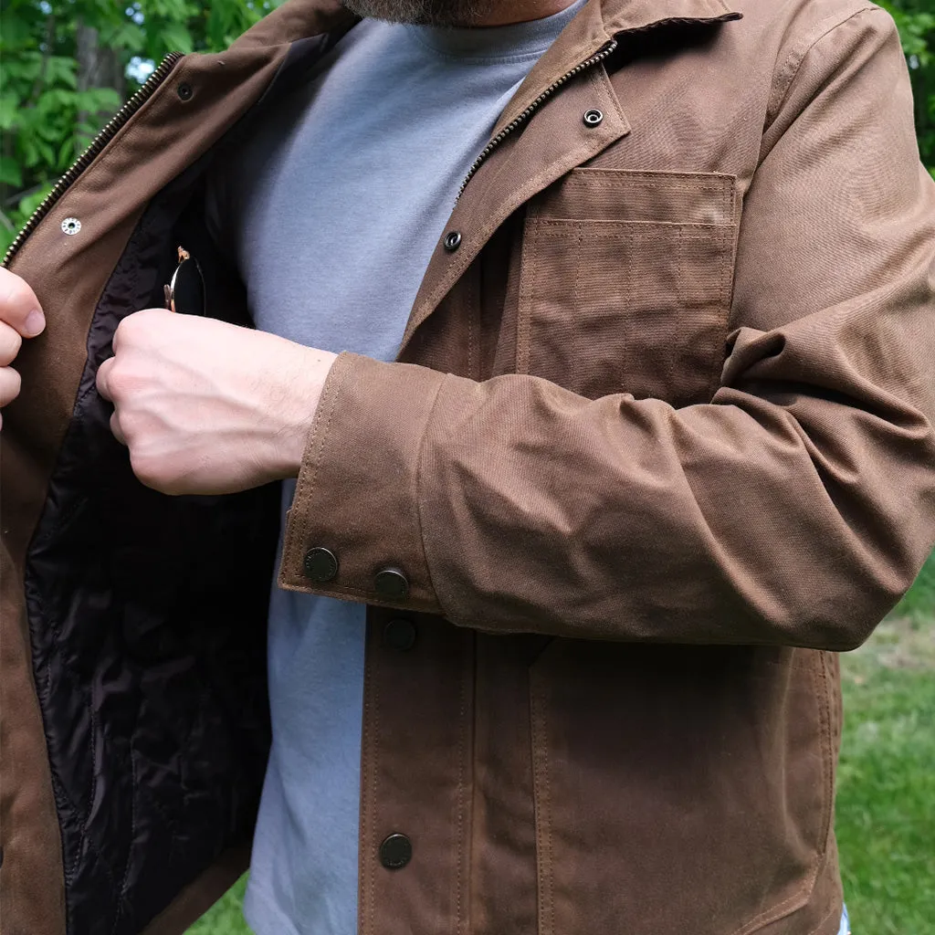 RANGER WAX CANVAS WORK JACKET - NUTMEG