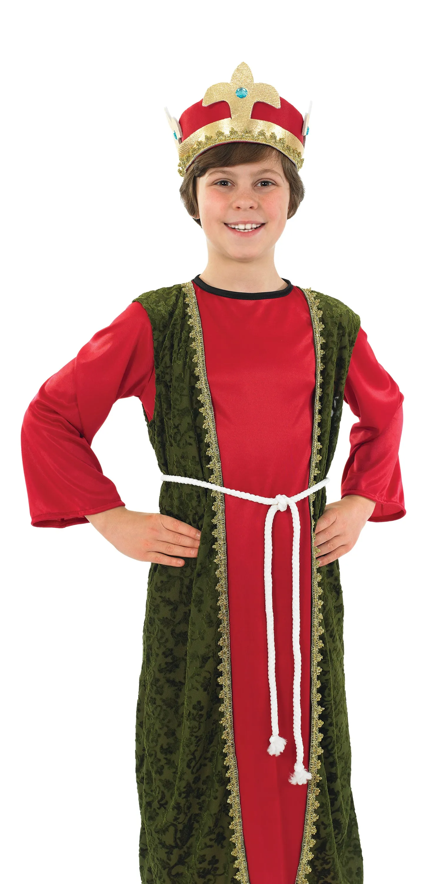 Red Wise Man Balthazar Costume Boys