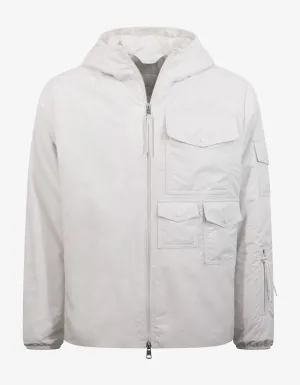 Rila White Nylon Down Jacket