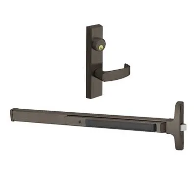 Sargent 8504-F-ETL Narrow Stile Rim Exit Device, Night Latch Function, 33"-36" Bar, ETL Trim