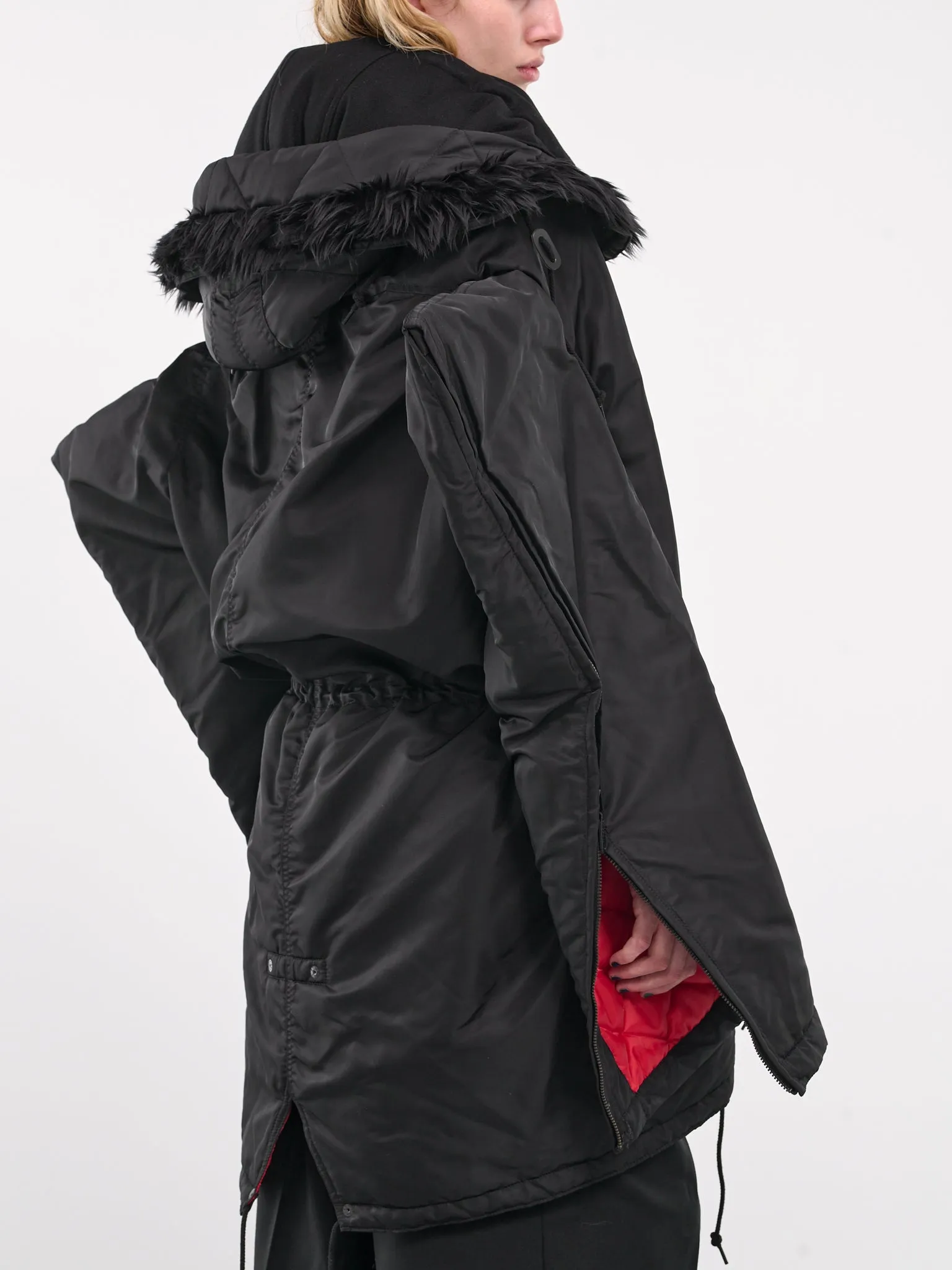 Sculptural Puffer Coat (JN-C015-051-BLACK)