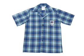 Shortsleeve Check Emb Shirt - Reservoir Hills