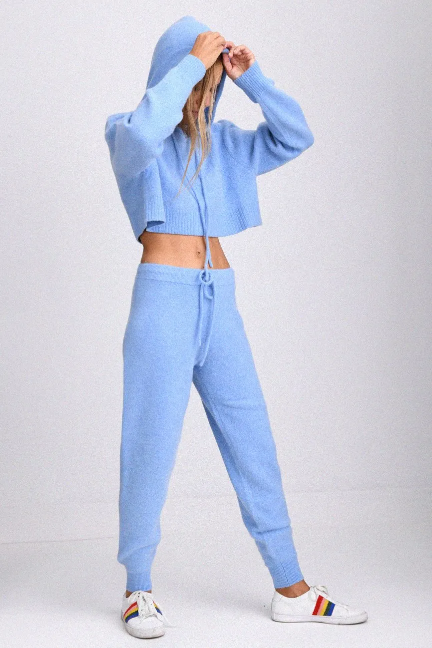 Sky Blue Cuddle Cashmere Joggers