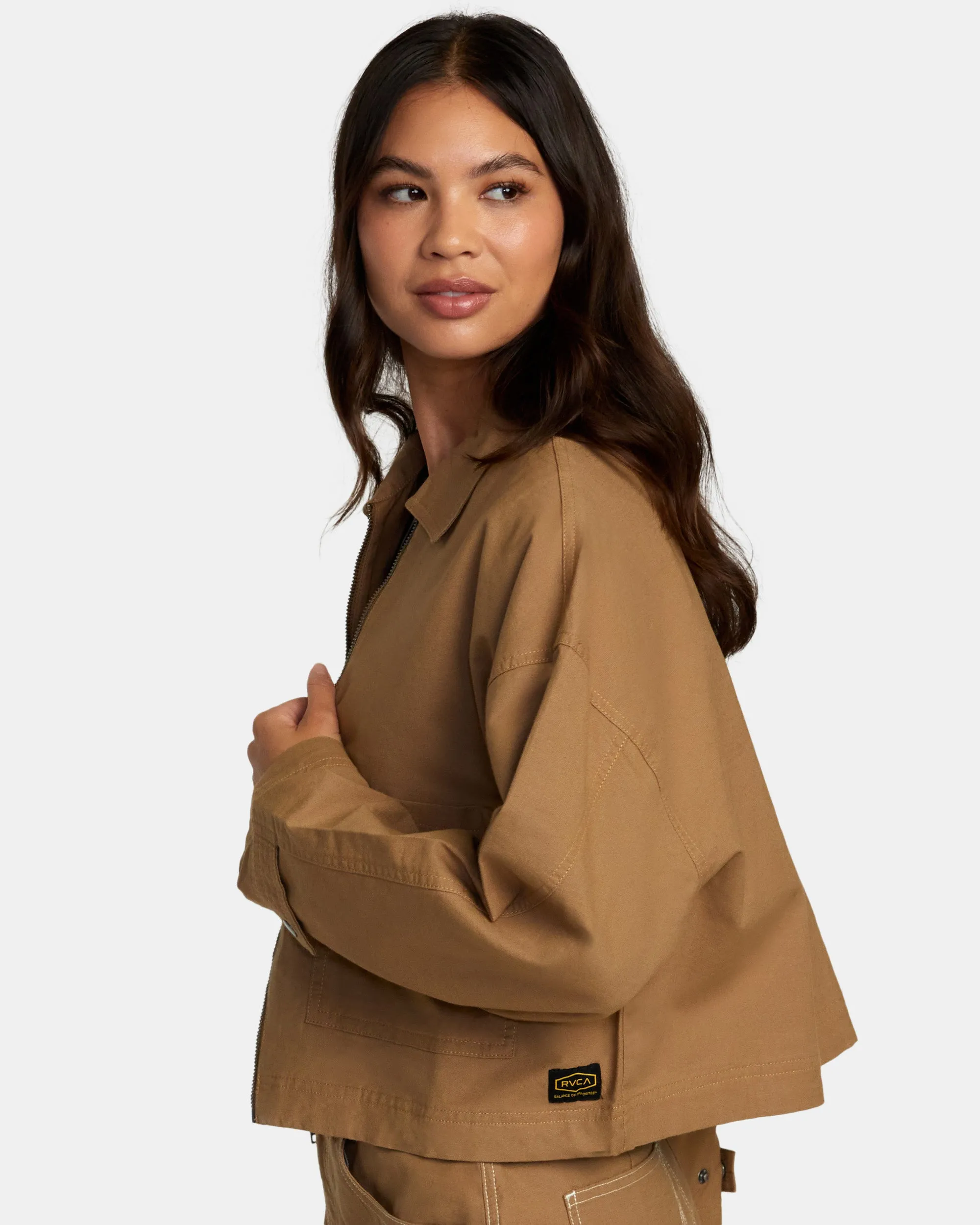 Spring Shift Long Sleeve Shacket - Ermine