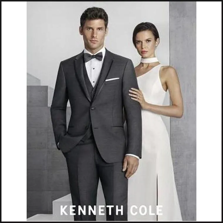 Steel Grey Barrow Tuxedo Kenneth Cole 265M