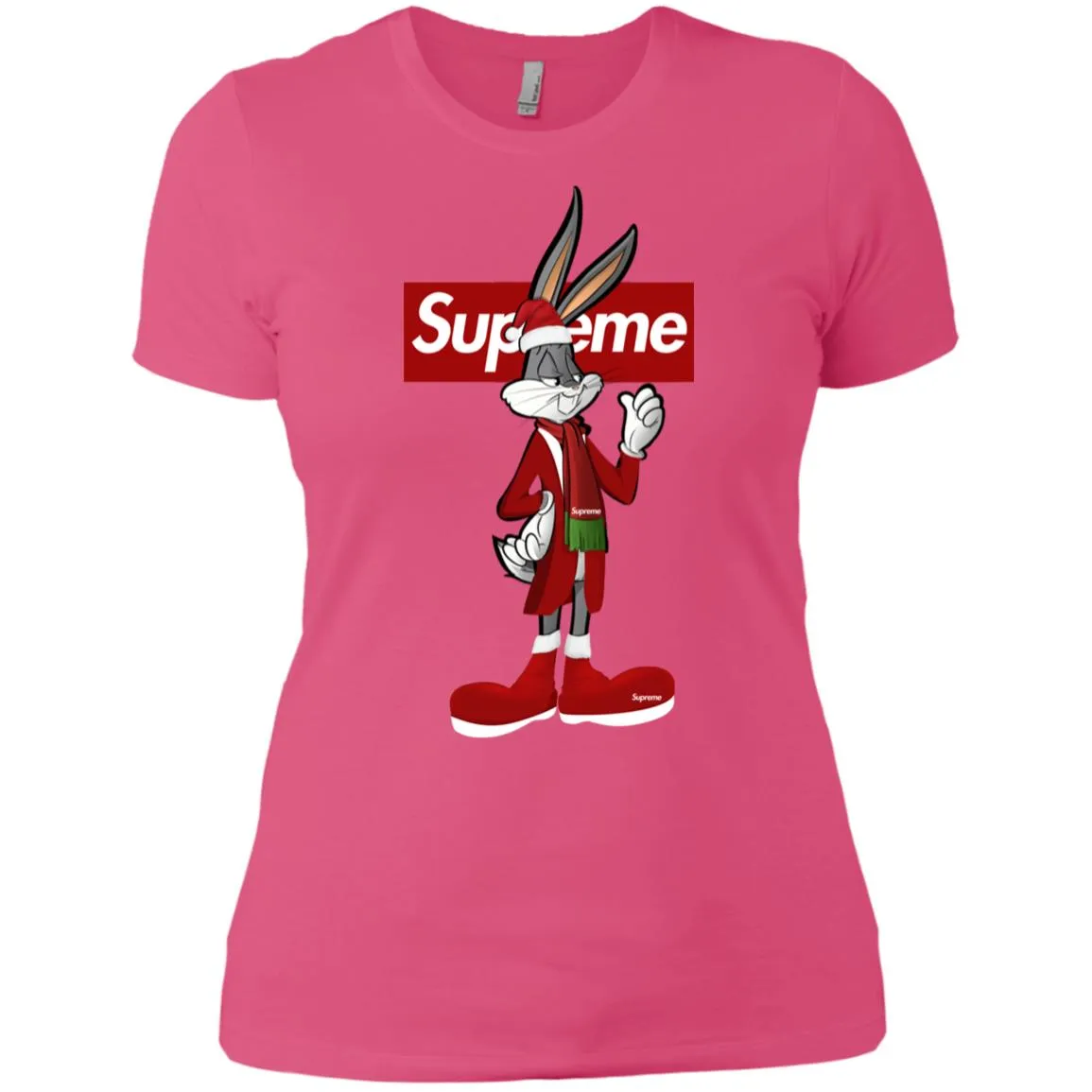 Supreme Rabbit Party T-shirt Women Cotton T-Shirt