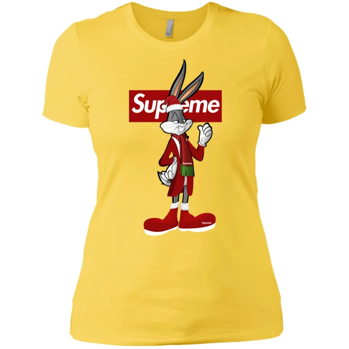 Supreme Rabbit Party T-shirt Women Cotton T-Shirt