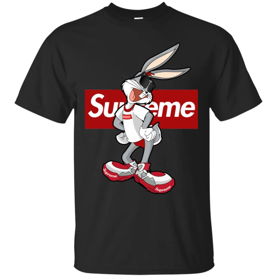 Supreme Rabbit T Shirt Men Cotton T-Shirt