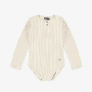 The Henley Bodysuit - Cream - KIDS