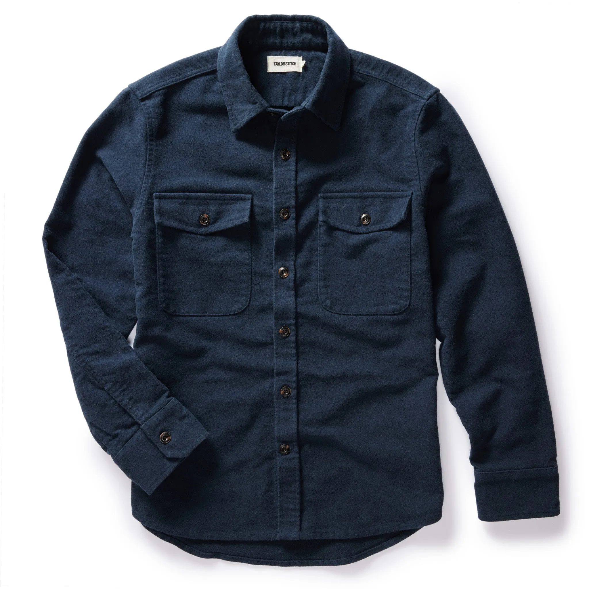 The Maritime Shirt Jacket in Dark Navy Moleskin