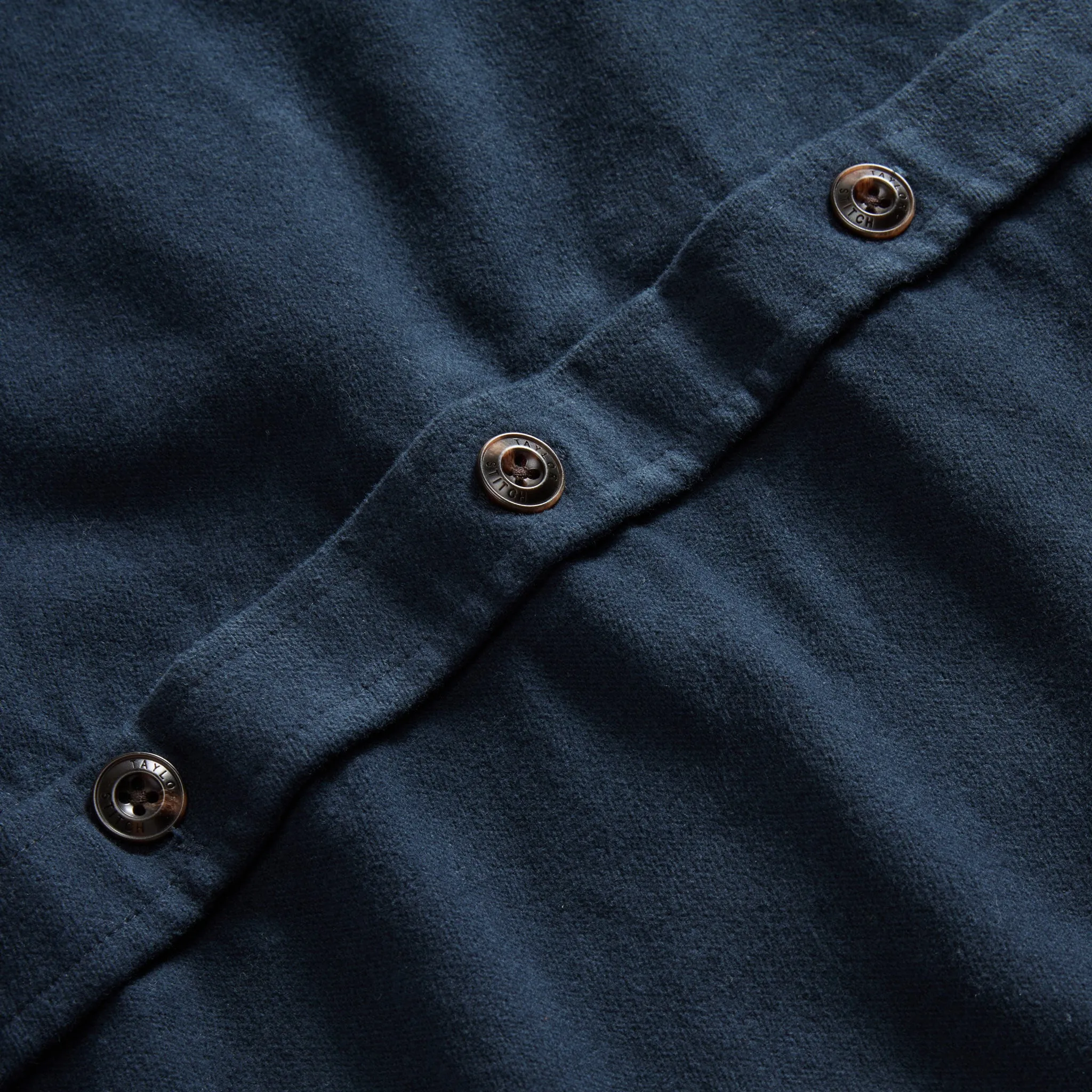 The Maritime Shirt Jacket in Dark Navy Moleskin