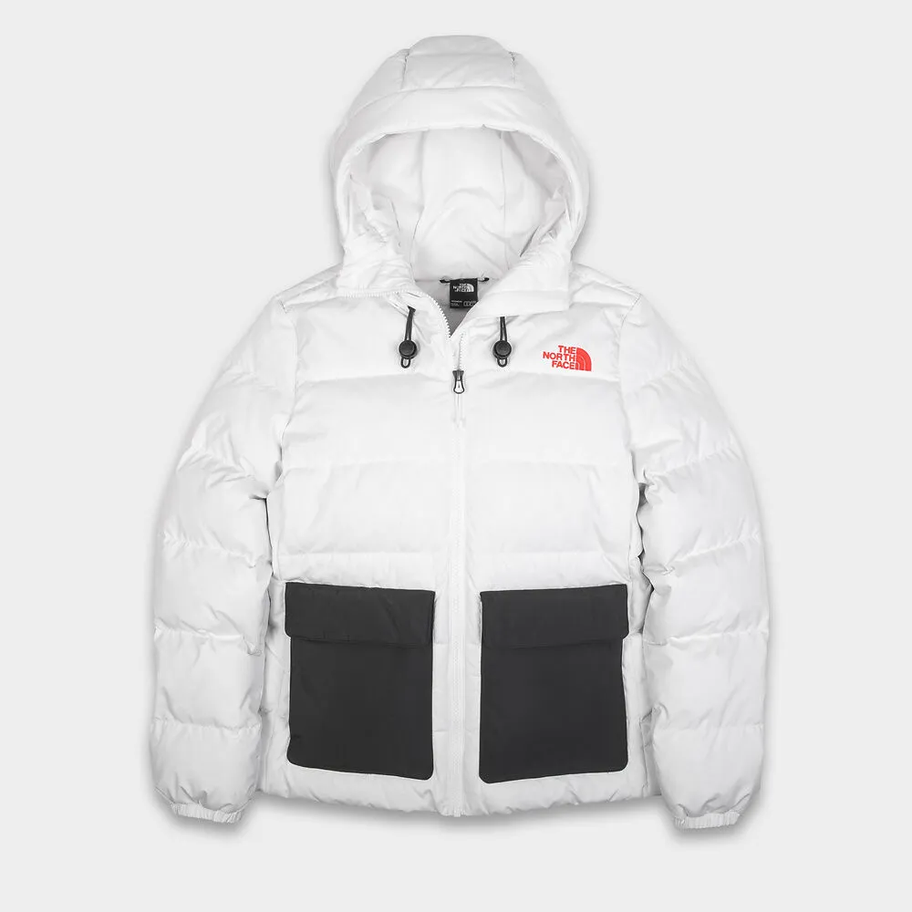 The North Face Women's Gotham Jacket - Gardenia White/Tnf Black/Power Orange