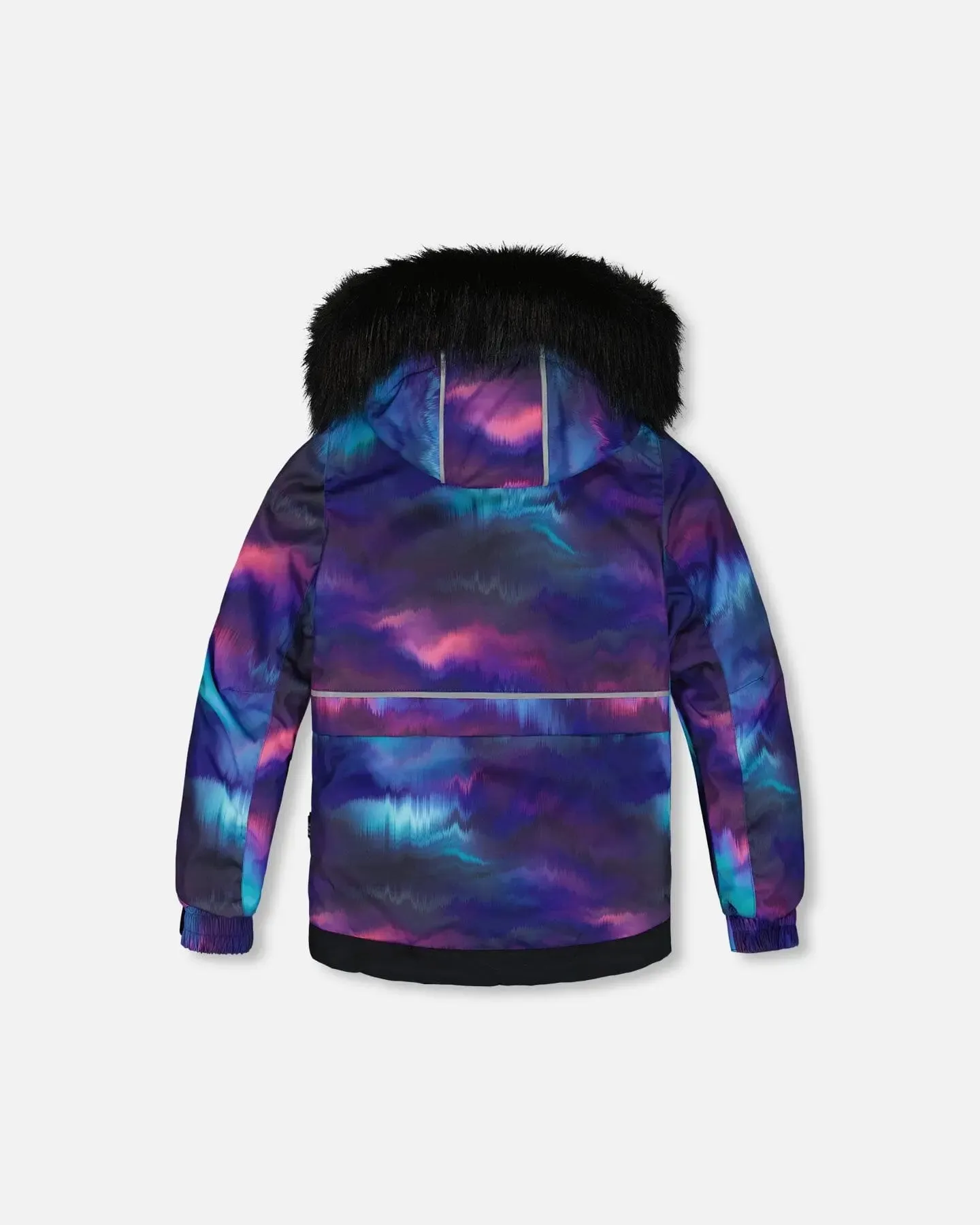 Two Piece Snowsuit Printed Purple Aurora Borealis