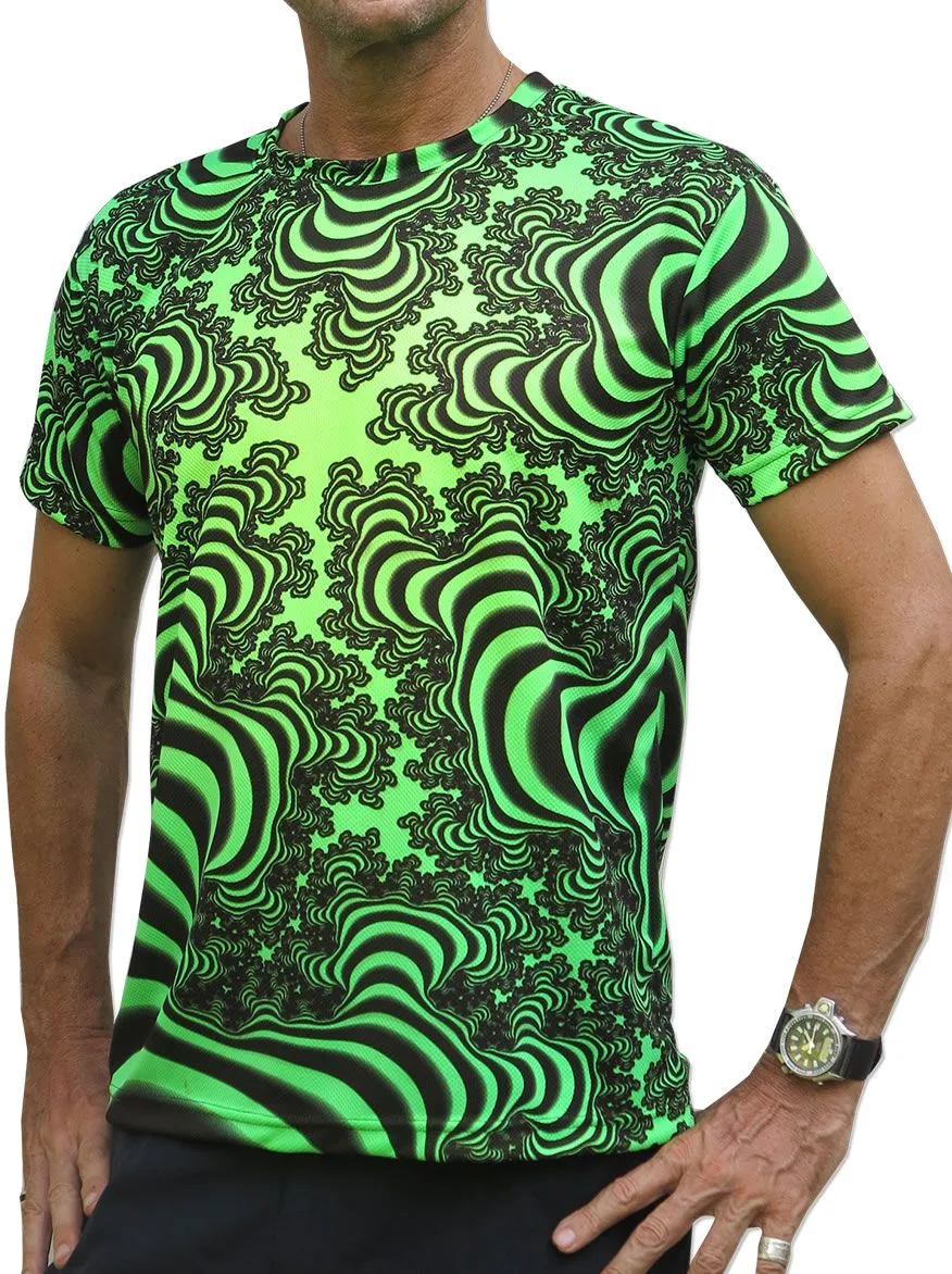 UV Sublime S/S T : Lime Valley Fractal