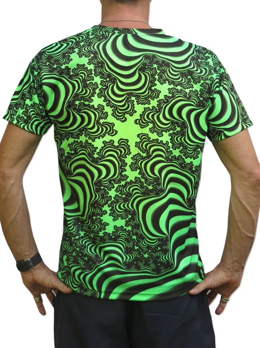 UV Sublime S/S T : Lime Valley Fractal