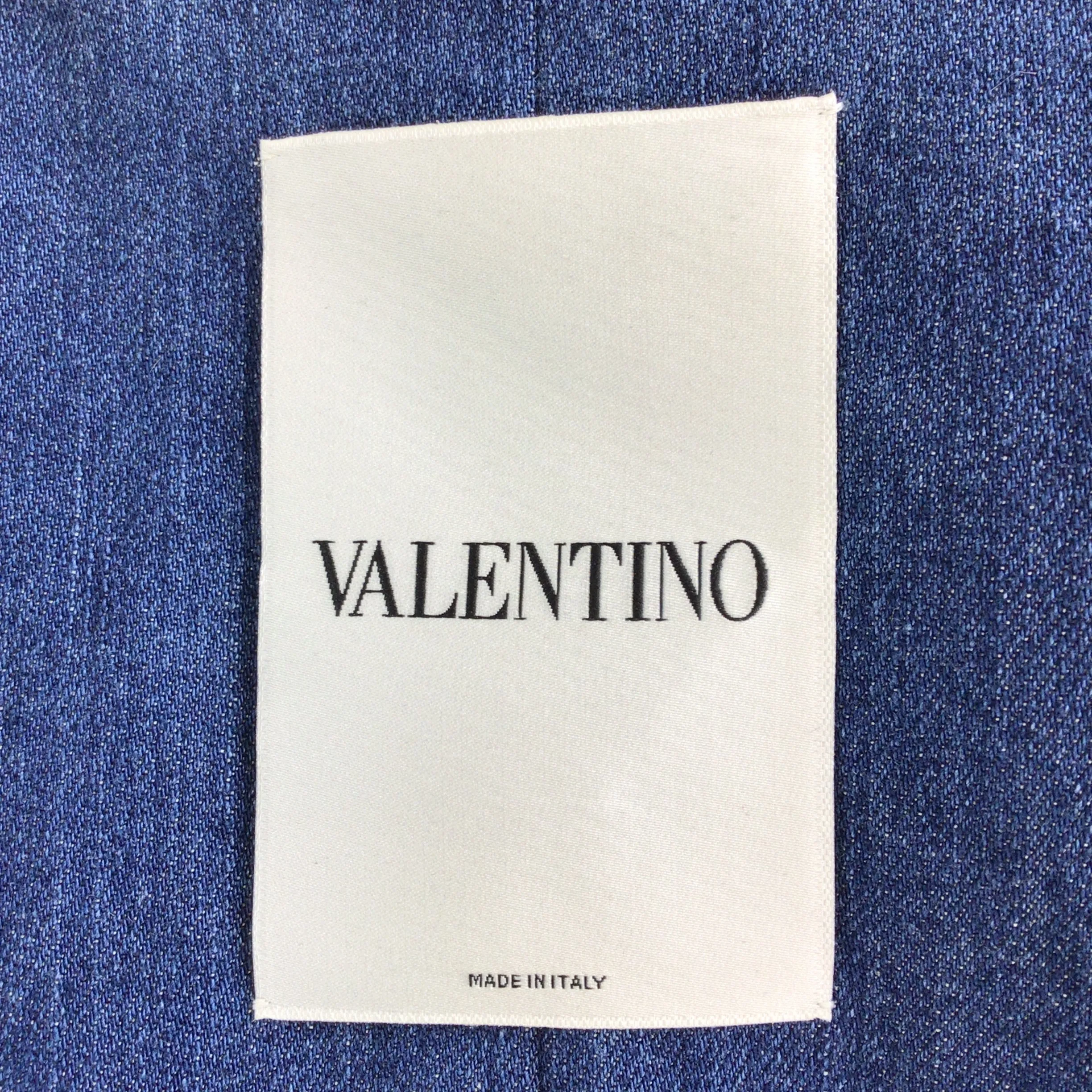 Valentino Light Blue Calf Hair Jacket