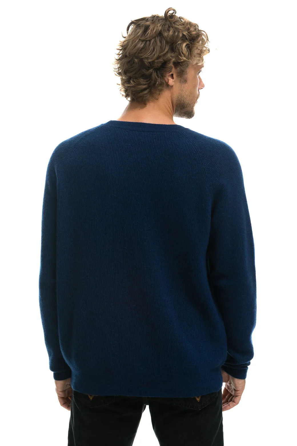 VINTAGE CABIN 2 UNISEX CASHMERE SWEATER - MIDNIGHT