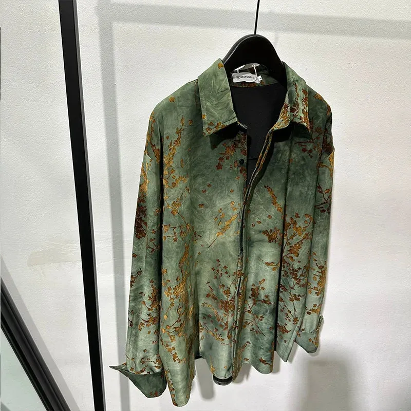 Vintage Patina Button-Up Shirt