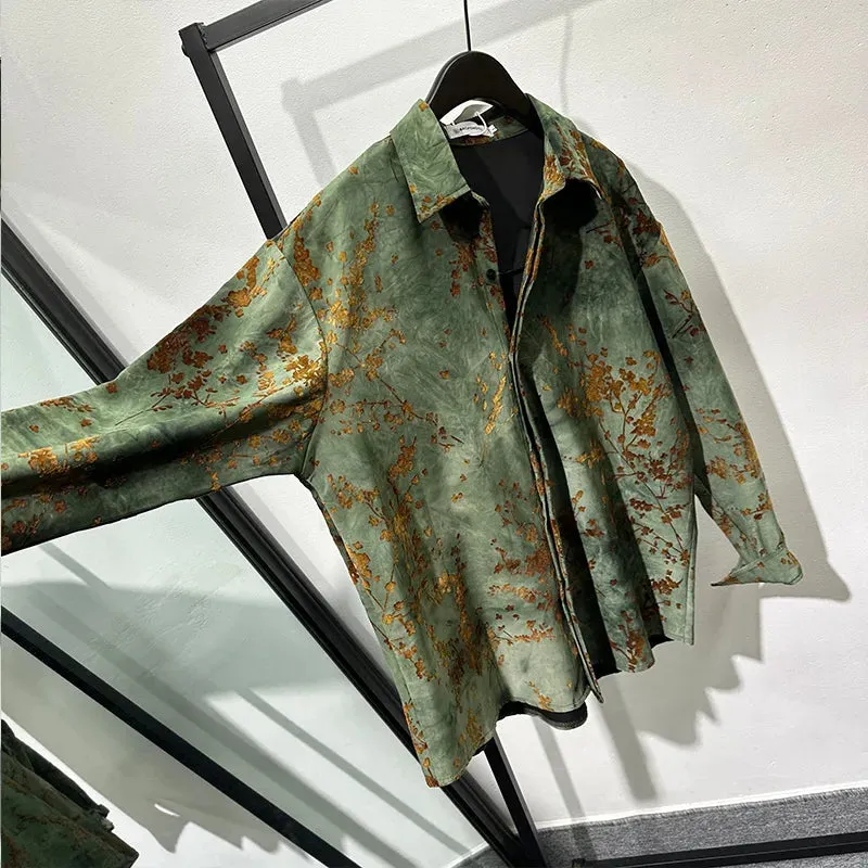 Vintage Patina Button-Up Shirt