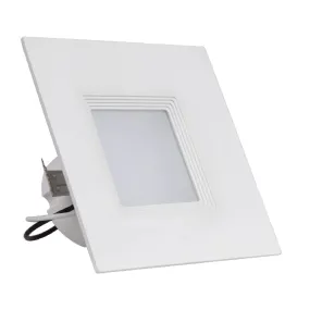 Westgate SDL4-BF 4" LED Square Recessed Downlight with Baffle Trim, 5000K