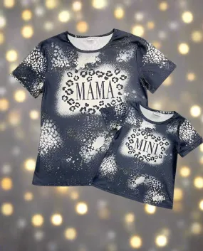 Women and Girls Cheetah Shirts Matching Mom and Me Tops