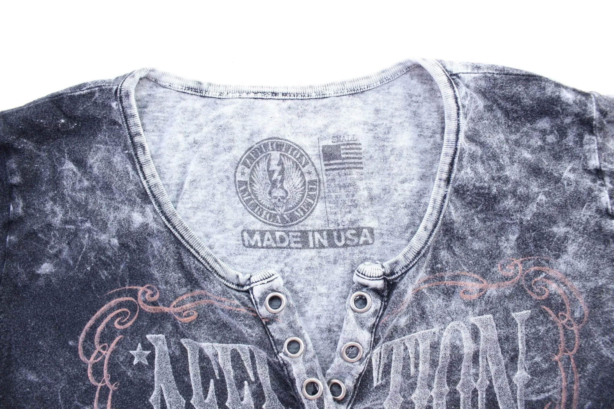 Women's Affliction American Metal Henley T-Shirt