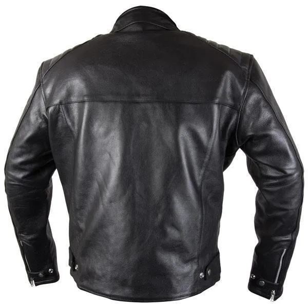 Xelement XS-630 'Recoil' Men's Black Leather Motorcycle Jacket