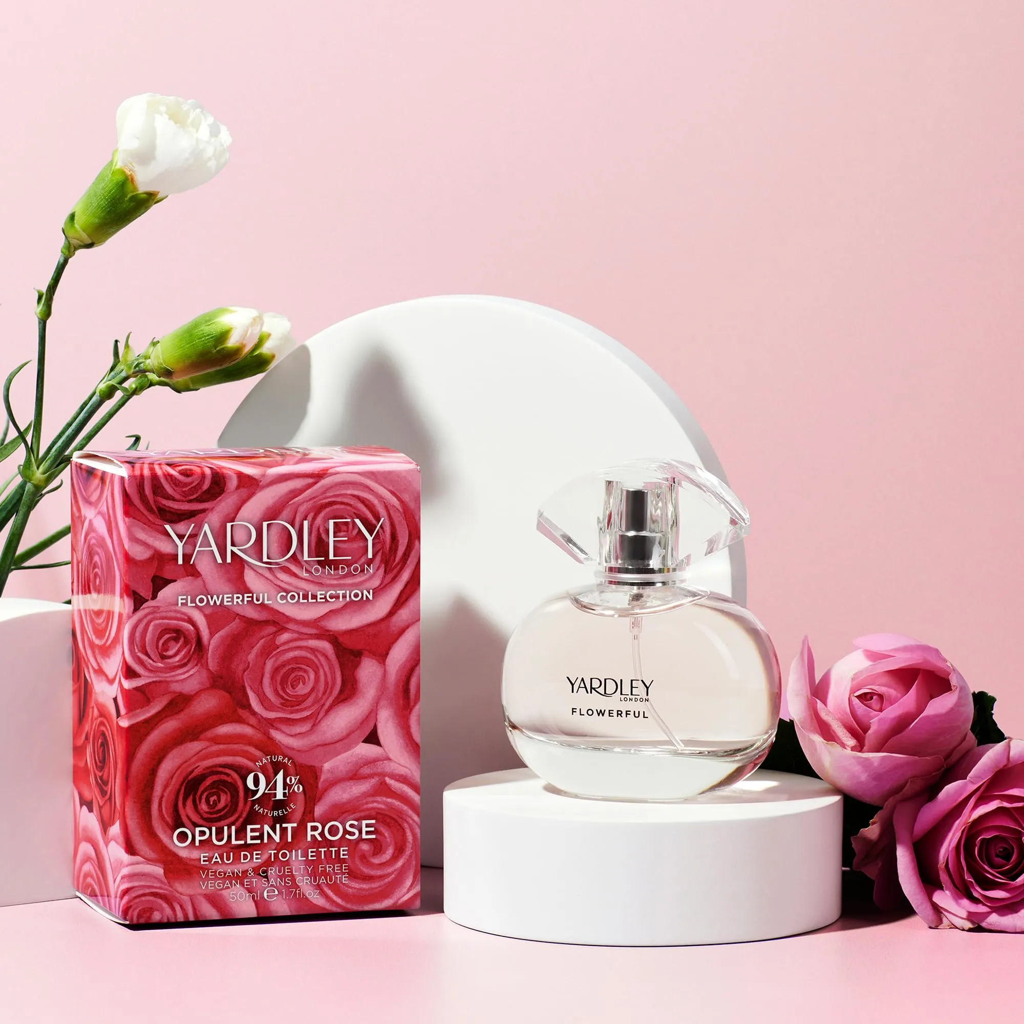 Yardley Flowerful Collection Opulent Rose Eau De Toilette 50ml