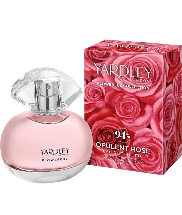 Yardley Flowerful Collection Opulent Rose Eau De Toilette 50ml